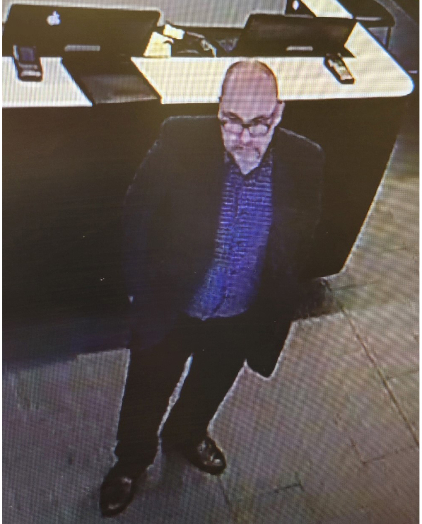 RCMP surveillance footage of fraud suspect. RCMP supplied photo