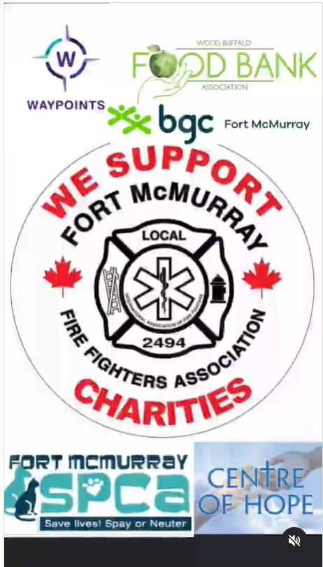 Fort McMurray Firefighters Charity Association Instagram Logo